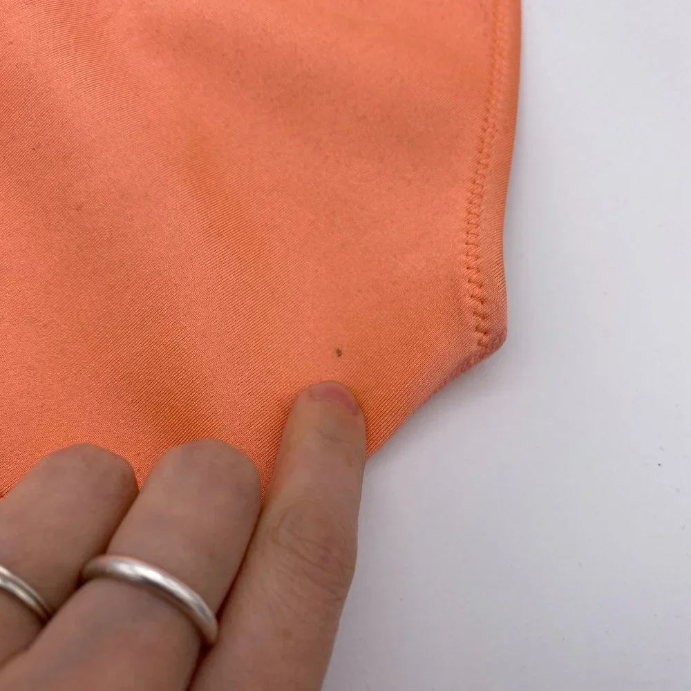 TRIANGL Scuba Neoprene Bikini Bottom Medium Peach Orange Summer Beach Vacation - Picture 6 of 7